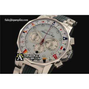 China Corum Admiral's Cup Chronograph SS SS White Asia 7750 Sec@3 wholesale
