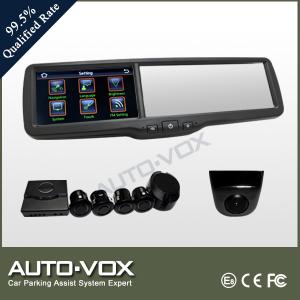 China 4.3-inch Car Rear-view Monitor Mirror with GPS, DVR, BT, Multimedia, FM + Camera + Parking Sensor on sale 