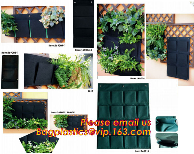 Eco Friendly Biodegradable Garden Bags Felt Wall Planter Felt Grow