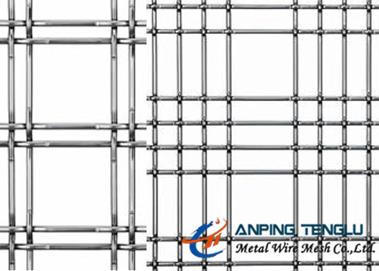 Triple Warp Weave Wire Mesh, Special Crimped Mesh, Solid Features