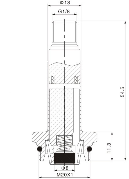 Dimension of BAPC213035008 Armature Assembly: