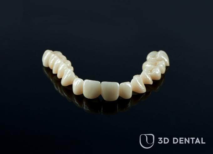 3D Pro Zirconia Dental White CAD CAM Block 92mm Open System CE 2