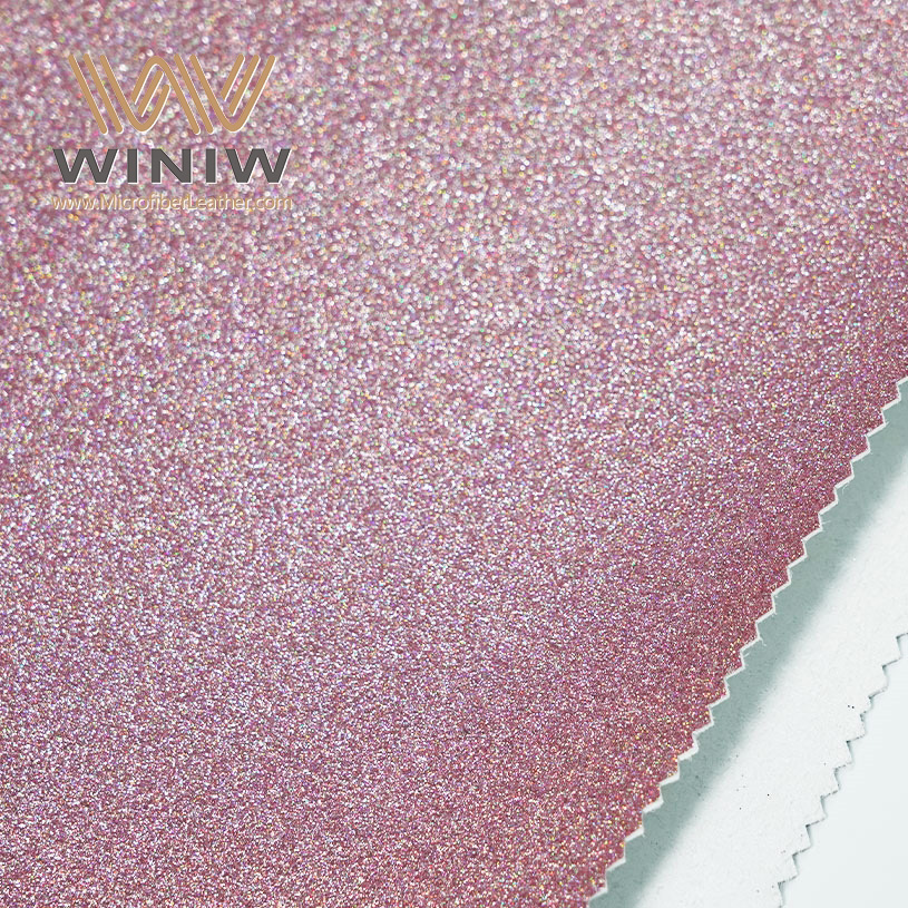 Microfiber Glitter Series Upper Material For Bags