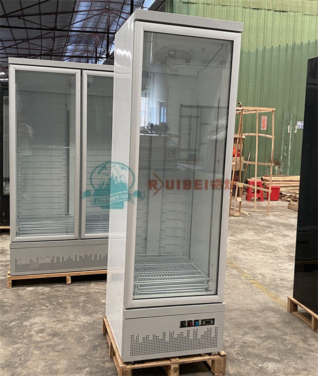450L Energy Saving Commercial Glass Door Freezer Showcase Upright Chiller 2