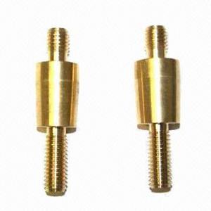 China Precision Threaded Round Pins, Made of Brass, Bronze or Copper on sale 