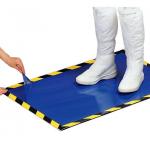 Cleanroom Disposable Adhesive Shoes clen Blue White Sticky Mat