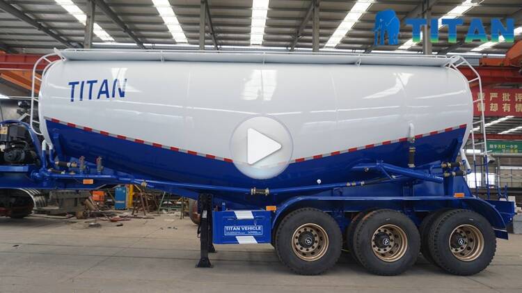 3 Axle 50 Cubic Meters V Shape Dry Bulk Cement Tanker Trailer