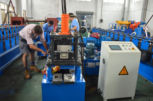 Standing Beam Roof Panel Roll Forming Machine 4 - 8m / min 16 Stations
