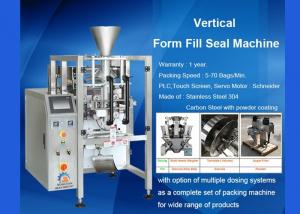 China Auger Vertical Form Fill Seal Machine With Volumetric Cup Pneumatic Operate on sale 