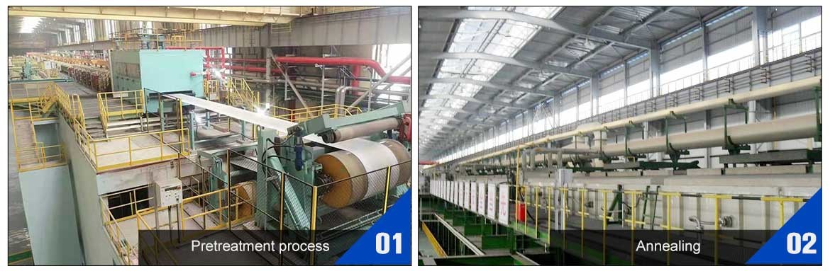 production process zinc coated galvanized steel sheet