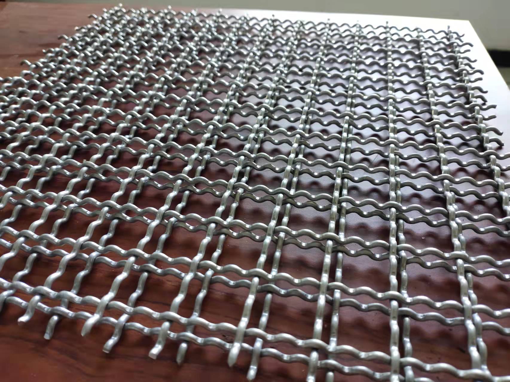 aluminum crimped wire mesh
