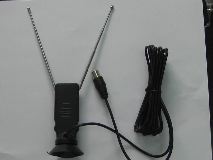 Hot Sale Custom logo VHF/UHF DAB TV Antenna with connector IEC Male for car Factory