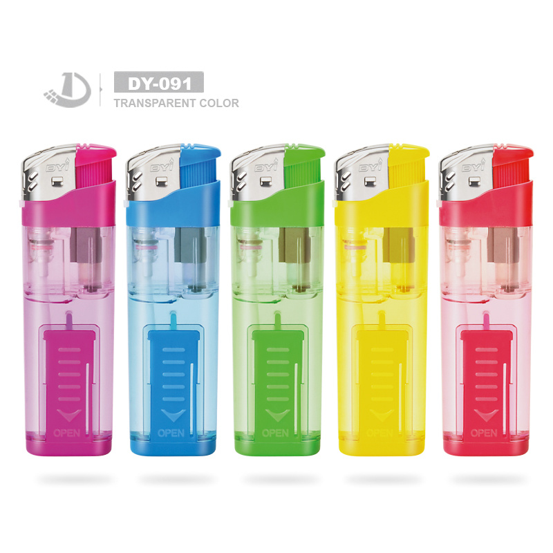 Dy-588 Wholesale Cheap Cigarette Electric Sollid Color Lighter