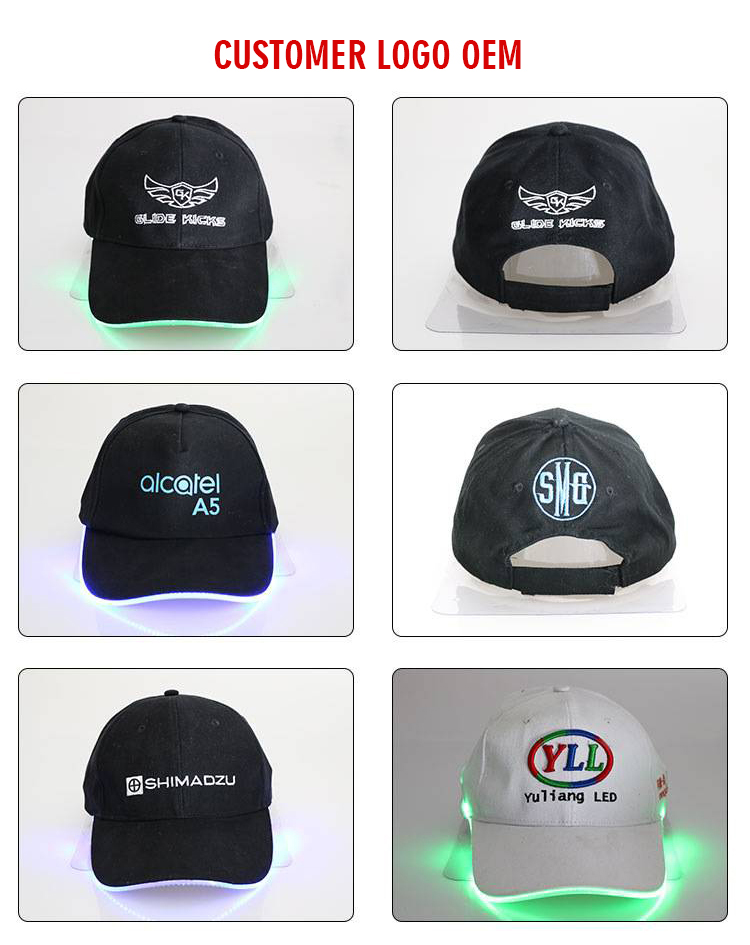 glow in the dark hat,USB rechargeable led hat,hat with led,battery hat,rainbow color hat,neon light,flash hat,glow hat