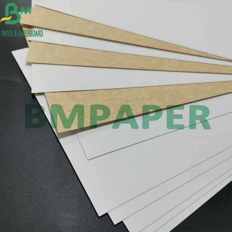Virgin Pulp 325gsm Food Grade Kraft Paper White Coated with Brown Back
