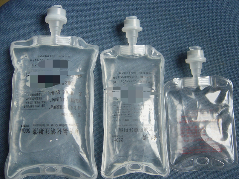 100ml 250ml 500ml Saline Solution Infusion Bag Medical Disposable Pressure IV Non PVC Infusion Bag