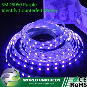 China DC12V Led Strip Light Purple Color Can Identify Counterfeit Money Non-Waterproof 300Leds on sale 