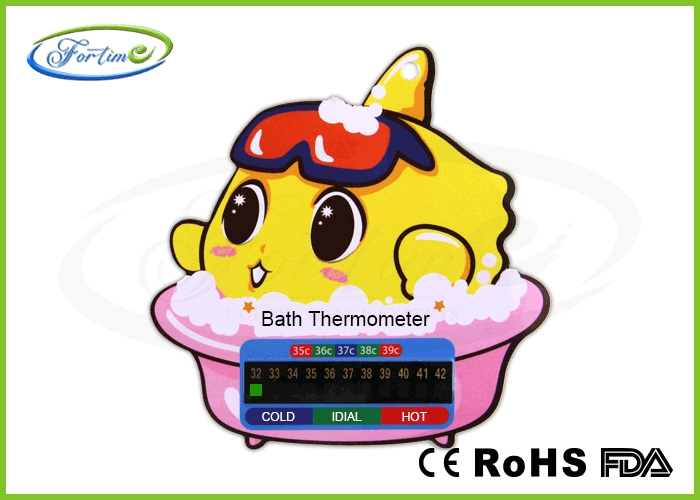 Liquid Crystal Heat Sensitive LCD Baby Bath Thermometer Card Water Thermometers for Children