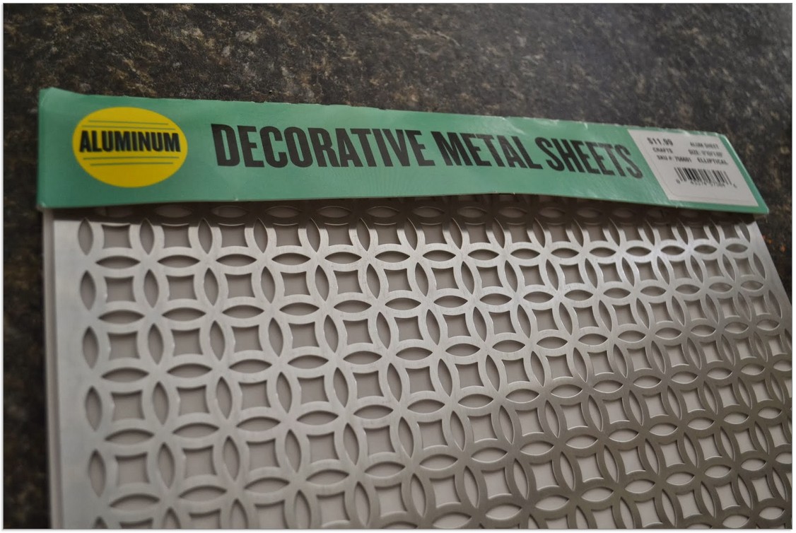 decorative metal sheets with patterned openings