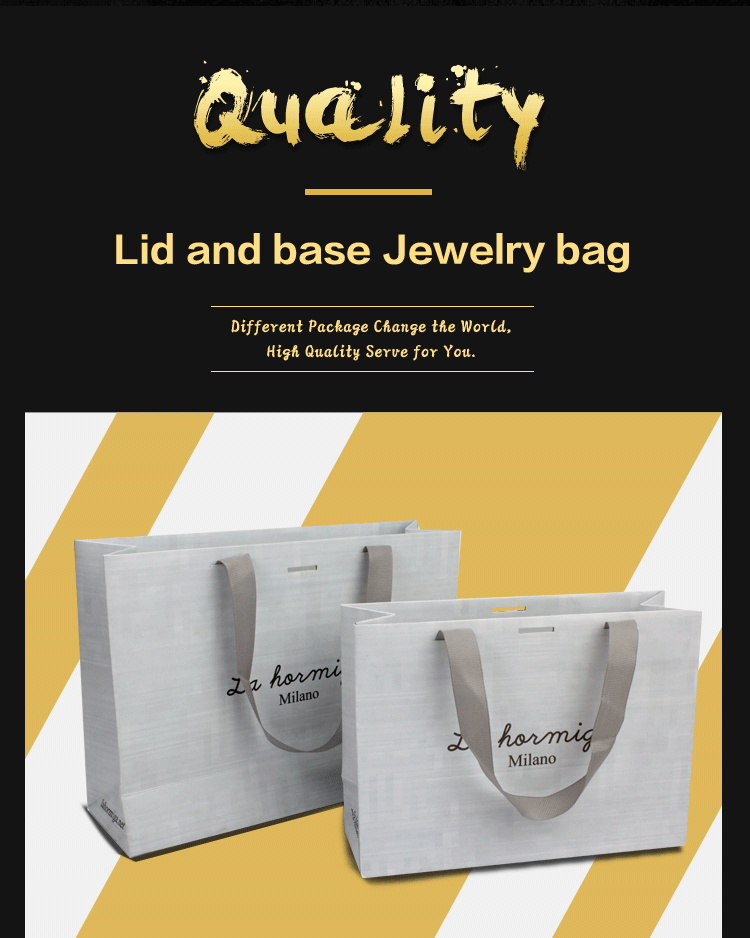 Luxury Custom Made Printed Paper Shopping Jewelry Gift Bags Crown Win China Suppliers