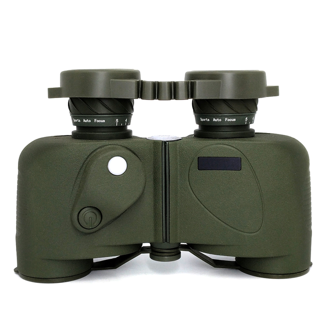 Long Distance Military Green 8x30 Day Hunting Binoculars with Rangefinder Compass 1