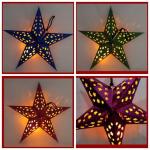 Hot sale chinese handmade paper lantern/Five Stars Shape Paper Lantern