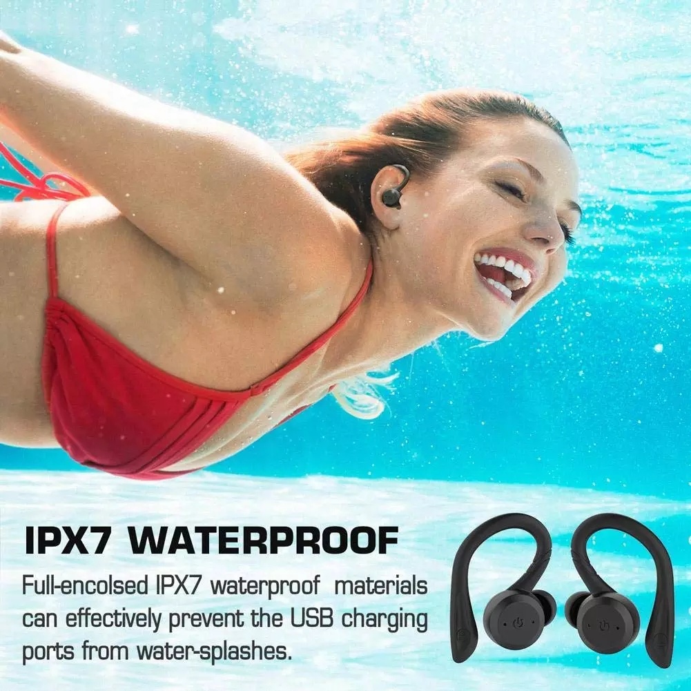 2019 Fashion Handsfree Waterproof Noise Cancelling Bluetooth Earhook Earphone