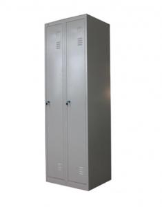 Vertical Heavy Duty Lockable Steel Cabinets Two Door Knock Down