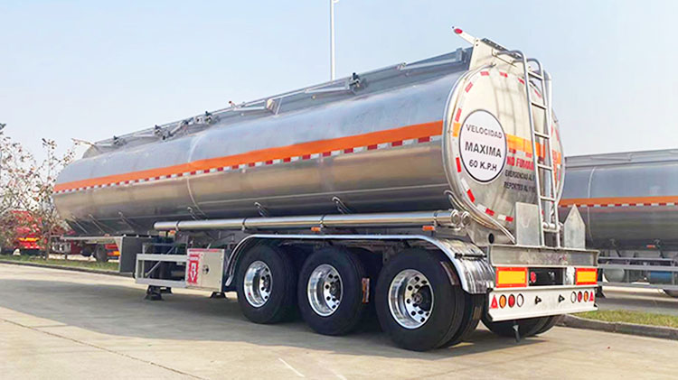 TITAN New 3 Axle Aluminum Alloy Petrol Fuel Tanker Trailer Truck Semi Trailer Liquid Transport for Sale
