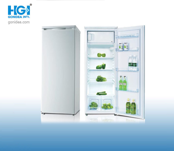 Manual Defrost 235L Single Door Upright Freezer With Pull Out Drawers 360deg CCC 0