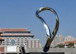 Sculpture abstraite moderne faite sur commande en acier inoxydable pour l'art extérieur