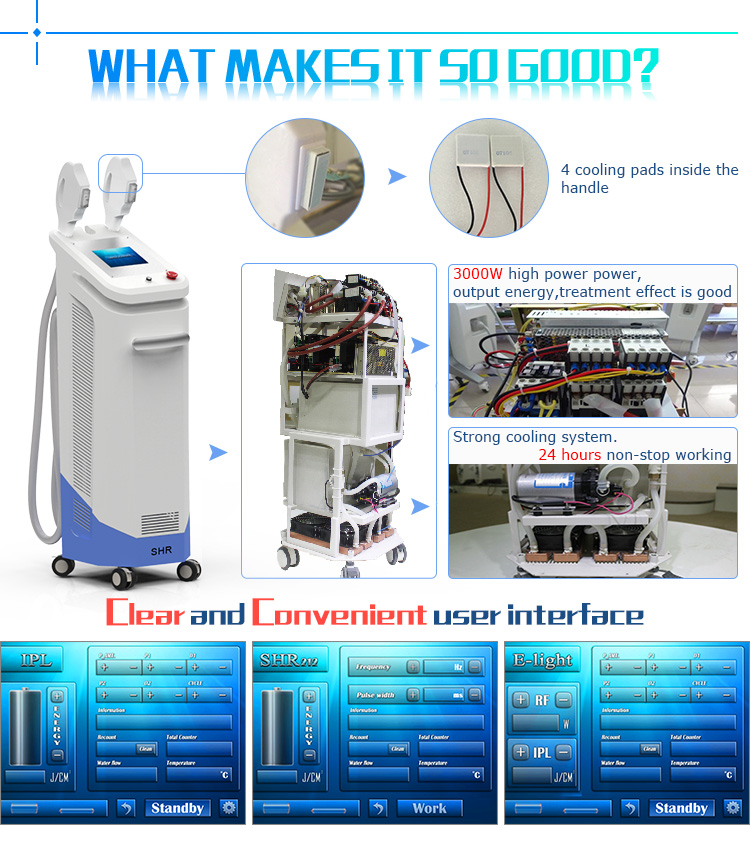 Europe hottest intense pulsed light hair removal skin rejuvenation machine machine ipl hair removal equipment