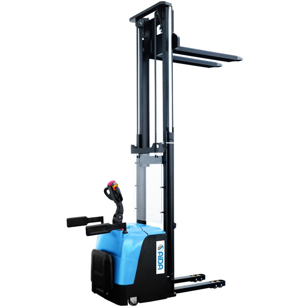 CE Approved 1500kg Electric Reach Stacker with Reach Distance 500mm