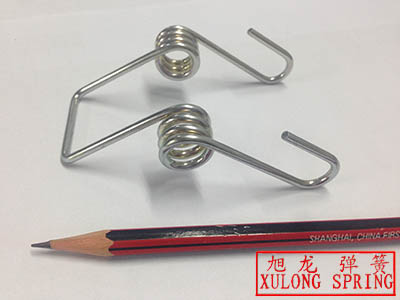 xulong spring manufacture double torsion spring used in industry machinery
