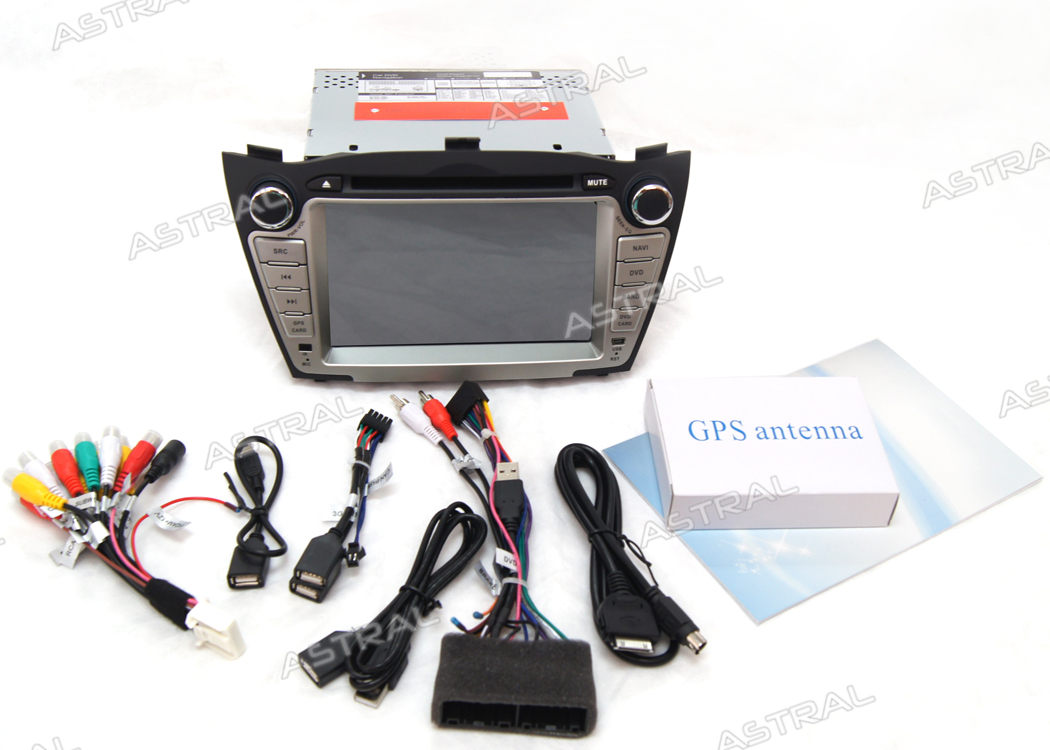 IX35 Tucson Hyundai DVD Player Android GPS Navigation Rearview Camera Input Bluetooth