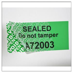 China Anti-Tamper PET Security Warranty VOID Stickers,Custom Made VOIDTamper  Evident Hologram Sticker on sale 