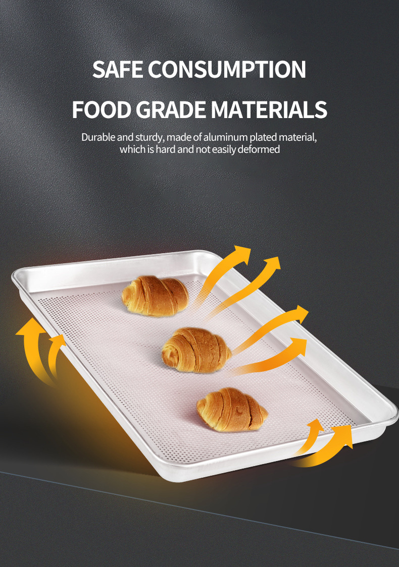 Hollow Design Aluminum Alloy Baking Tray for Oven Baking