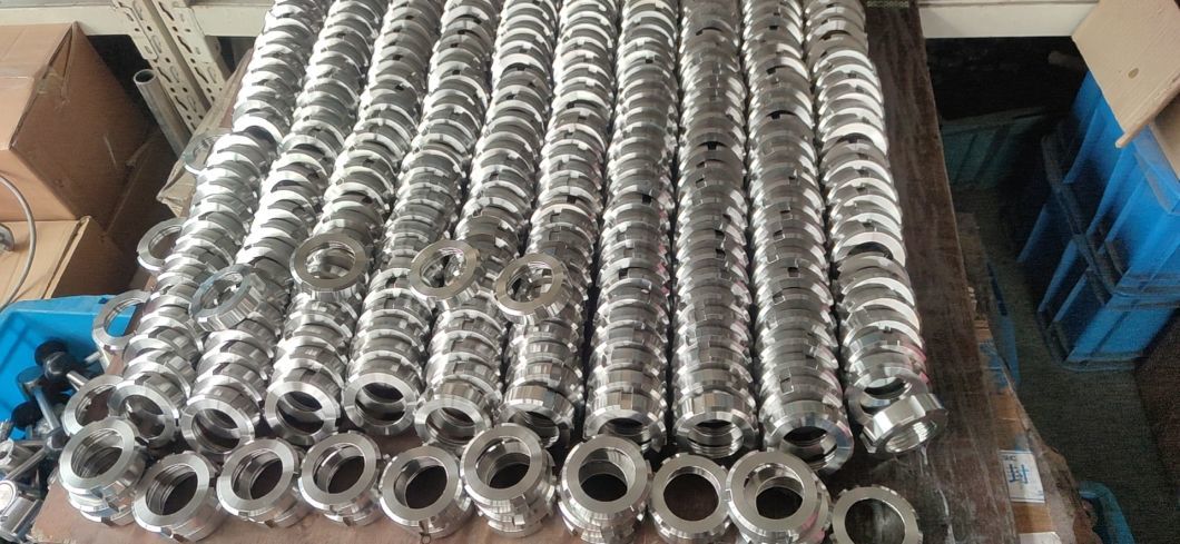 Food Grade Sanitary Fitting Stainless Steel Round Nut SS304 SS316