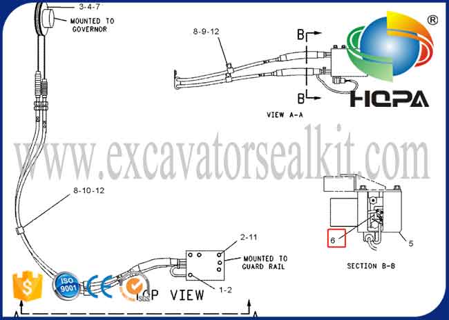 CAT 320 E312 with Double Cable Throttle Motor 7Y-5559 247-5227 7Y-3913 4I-5496 7Y3913 4I5496