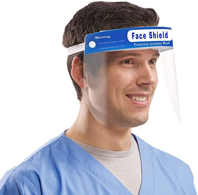 face+ shield mask with plastic shield visors disposable protection face shield
