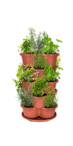 5 tier stackable planter vertical garden tower indoor outdoor container pot herb garden tower