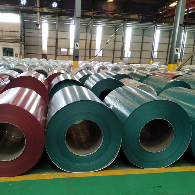 0.3mm PPGL Prepainted Galvalume Steel Coil DX51D Hot Rolled Cold Rolled 2