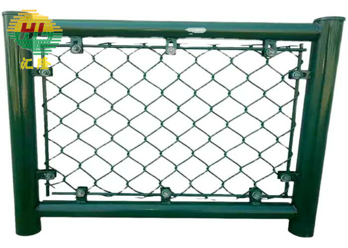 Green Pvc coated Chain link fence for Baseball Fields or other play ground. 6