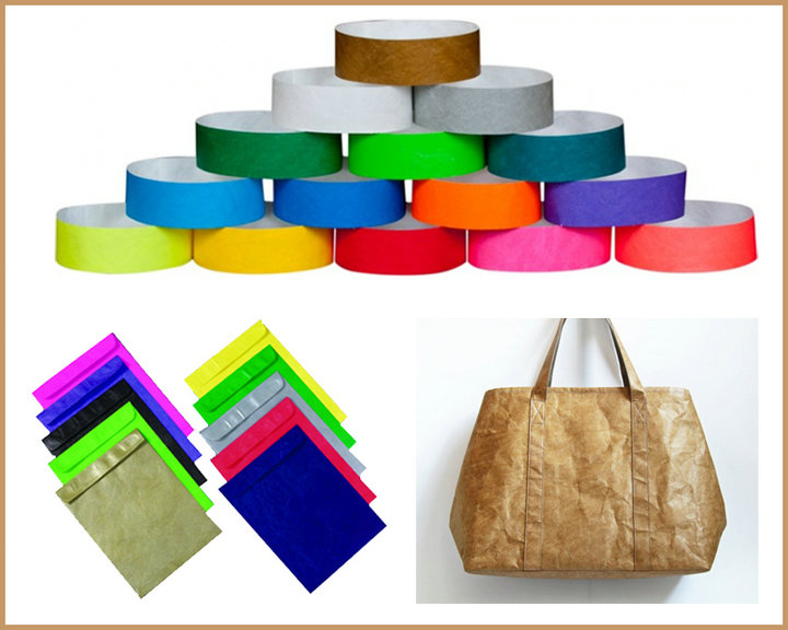 1025D 1073D Colorful Tyvek Paper For Making DIY Bag Waterproof Printable