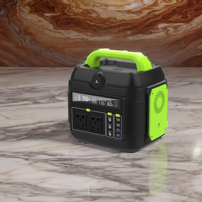 Portable Solar Generator Energy Storage 600W Power Station Power Bank for Home