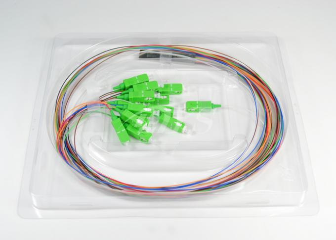 1*16 PLC Audio Optical Cable Splitter SC/APC Connectors 0.9 / 2.0 / 3.0mm Cable 0
