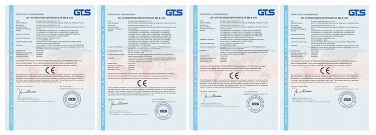 CE certification of the product