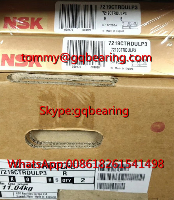 NSK 7219CTRDULP3 Single Row Angular Contact Ball Bearing packing