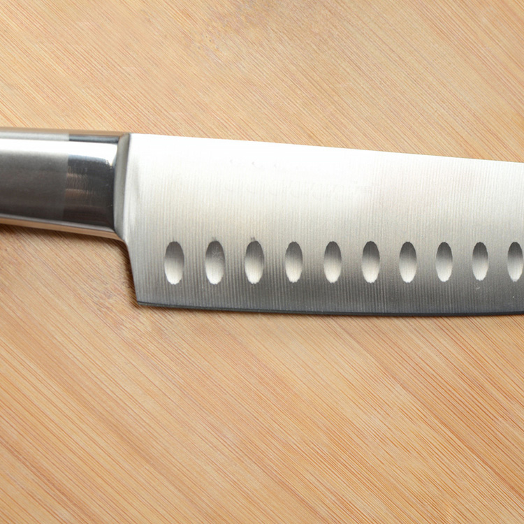 Kitchen Sashimi Meat Cutting Santoku Slicing Multi Stainless Steel Serrated Steak Knife