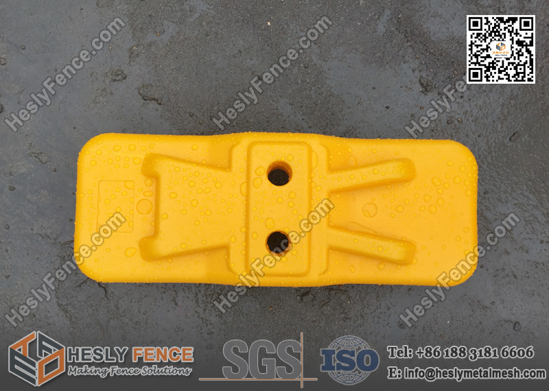 Yellow Color Temporary Fencing Base